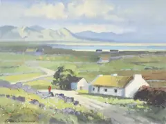 The Twelve Pins Connemara by John Francis Skelton, Oil on canvas, sold Feb 2026