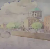 Arthur Gibney, Inns Quay, Watercolour