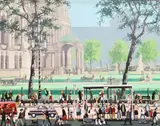 Cupar Pilson, Saturday In Donegal Square, Acrylic on board
