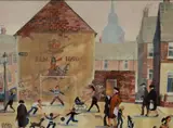 Cupar Pilson, Sport Vs Polictics In North Belfast, Acrylic on canvas board