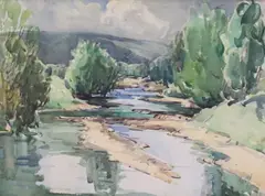 Marjorie Henry, In An Antrim Glen, Watercolour