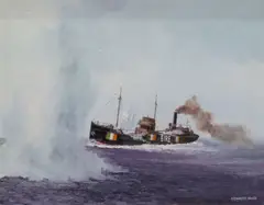 Kenneth King, The Lady Belle Of Dungarvan, Oil on board