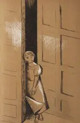 Imogen Stuart, Girl In Doorway, Etching