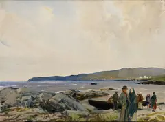 James Humbert Craig, On The Coast, County Clare, Oil on canvas