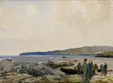 James Humbert Craig, On The Coast, County Clare, Oil on canvas