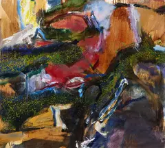 Barrie Cooke, Lough Arrow Algae Ii, Oil on canvas