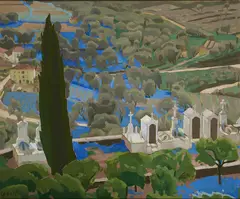 William John Leech, Cemetery Of St-Jeannet, (c.1928) Oil on canvas