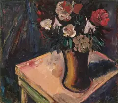 Peter Collis, Still Life With Vase Of Flowers, Oil on canvas