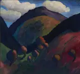 Peter Collis, Above Lough Dan, Oil on canvas