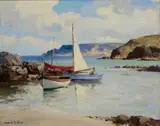 Shore Landing by Maurice Canning Wilks, Oil on canvas, sold May 2026