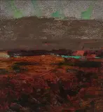 Camille Souter, The Red Bogs, Pastel on paper