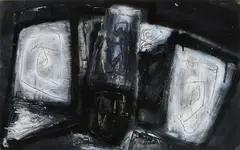 Tony O'Malley, Irish Place, 1963, Oil & mixed media on card
