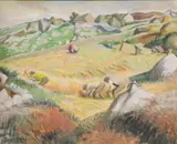 Derek Clarke, Johnny Flaherty's Oats, Oil on canvas
