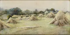 Haystacks by Mildred Anne Butler, Watercolour, sold Mar 2026