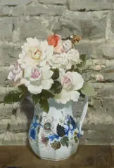 Patrick Hennessy, Flowers In A Vase, Oil on canvas board
