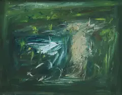 Seán McSweeney, Summer Bogland, Sligo, '89, Oil on board