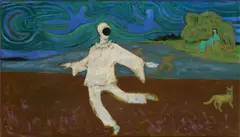 Gerard Dillon, Dancer, Oil on board