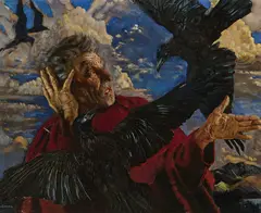 Seán Keating, Elijah And The Ravens, (1940) Oil on canvas