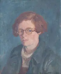 Estella Solomons, Portrait Of Nano Reid, Oil on canvas