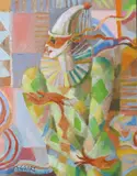 Elizabeth Taggart, Performer 1, Oil on board
