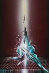 Michael Ashur, Emerald Time Crystal No. 1, Acrylic on board