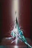 Michael Ashur, Emerald Time Crystal No. 1, Acrylic on board