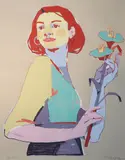 Aryz, Violeta, Hand pulled 10 colour silkscreen print