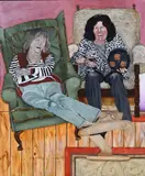 My Mam And My Nan by Salvatore of Lucan, Oil on canvas, sold Mar 2026