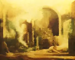 Martin Mooney, Ruins - Carpincho, Oil on canvas
