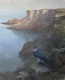 Julian Friers, Peregrine Of Boheeshane, Oil on board