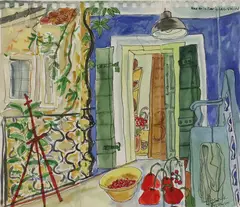Pauline Bewick, Easel Cucuron, Watercolour