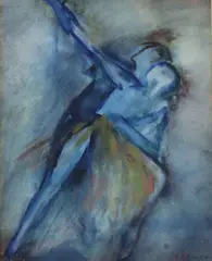 Edward Augustine McGuire, The Dance, Watercolour