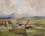 Cashel Mountain From Roundstone by Maurice Canning Wilks, Oil on board, sold Mar 2026