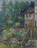 Liam Treacy, Milk Yard, Co. Kilkenny, Oil on canvas