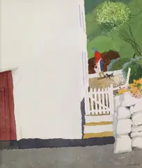 James MacIntyre, Returning With The Milk Pail, Watercolour