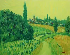 Desmond Carrick, Boissy-Mauvoisin, Oil on canvas panel
