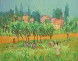 Desmond Carrick, Ivors, Oil on canvas panel