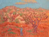 Desmond Carrick, Fig Tree During December At Nerja, Oil on canvas panel