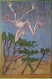 Brian Bourke, Sweeney Descending, Mixed media