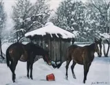 Eddie Kennedy, Horses, Oil on board
