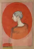 Brian Bourke, Portrait Of J, Mixed media