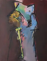 Gerald Davis, Ancesteral Forms, Oil on canvas