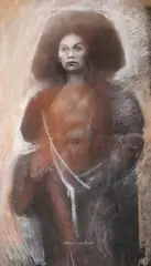 Donal O'Sullivan, Portrait, Pastel on paper