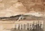 Markey Robinson, Study For A Landscape, Watercolour