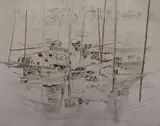 George Campbell, Killybegs, Donegal, Mixed media