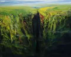 Jennifer Kingston, Yellow Sea, Oil on canvas
