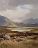 Western Landscape, Co. Galway by Maurice Canning Wilks, Oil on canvas, sold Dec 2025