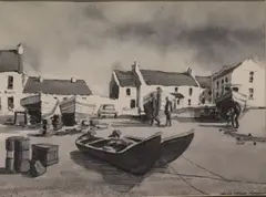 Michael Grogan, Tory Island, Watercolour
