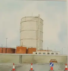 Nancy Larchet, Demolished, Watercolour