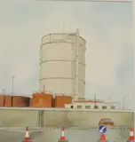 Nancy Larchet, Demolished, Watercolour